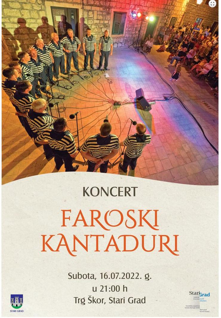 KULTURNO LJETO 2022 Koncert Faroski Kantaduri